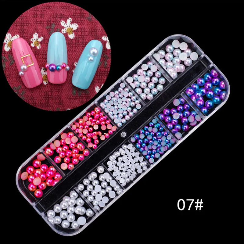 Addfavor Стразы для дизайна ногтей блестки шпильки жемчужные бусины стразы
