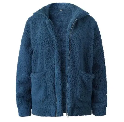 style8 Пальто из искусственного меха женский осенне-зимний теплый толстый плюшевый женский жакет в стиле кэжуал верхняя одежда из искусственного меха - Цвет: style8