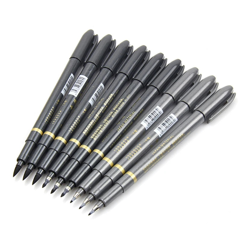 

Sketch Brush Pen Set 3 pcs/Lot Different Size Japan Material Art Marker Calligraphy Office Drawing Signature Art Pen