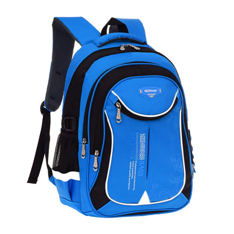 blue black small Горячие новые детские школьные сумки для подростков мальчиков и девочек вместительный школьный рюкзак Водонепроницаемый ранец детская книга сумка mochila - Цвет: blue black small