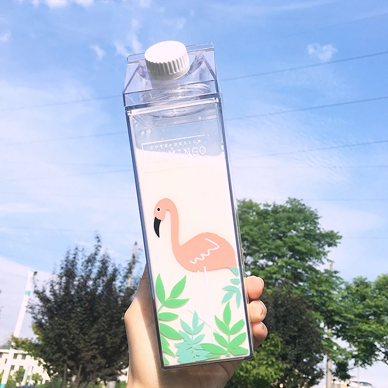 Фламинго бутылка для воды с молоком переносной чайник Спортивная походная My Drink
