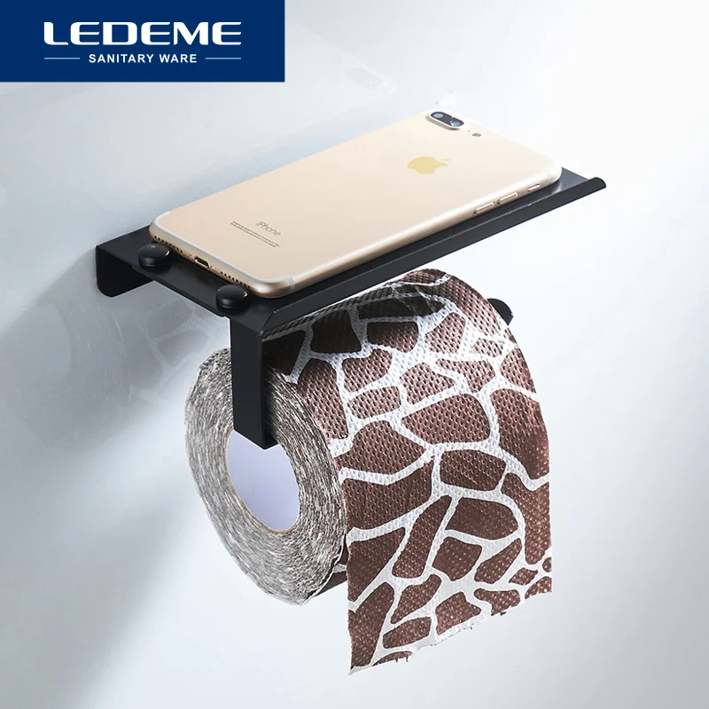 LEDEME ванная комната туалет телефон бумажные держатели Полка Ванная мобильные