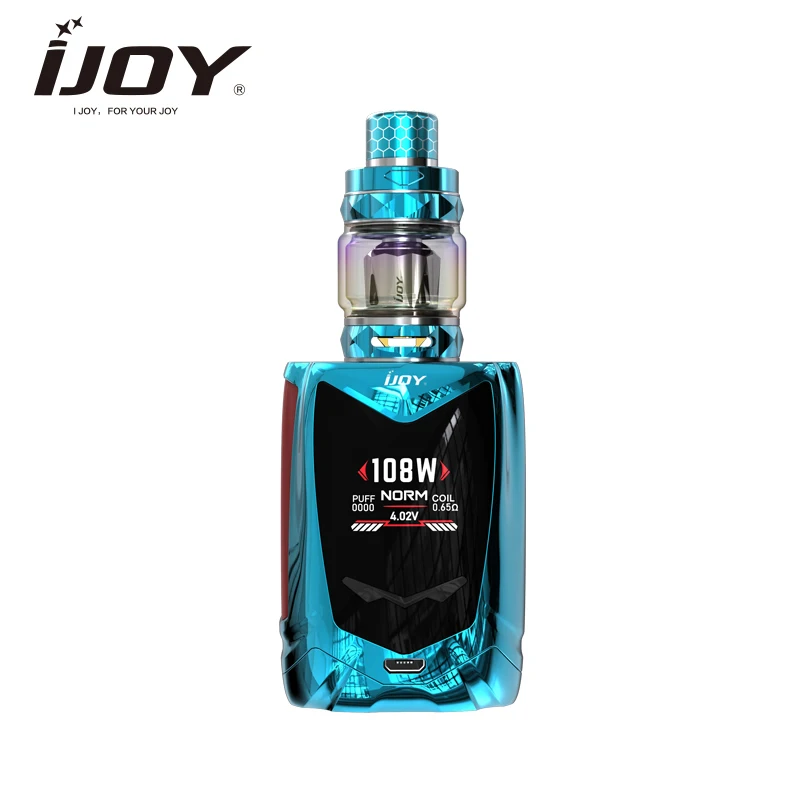 Оригинальный IJOY Мститель детский голосовой контроль TC 108 W комплект с Алмазный