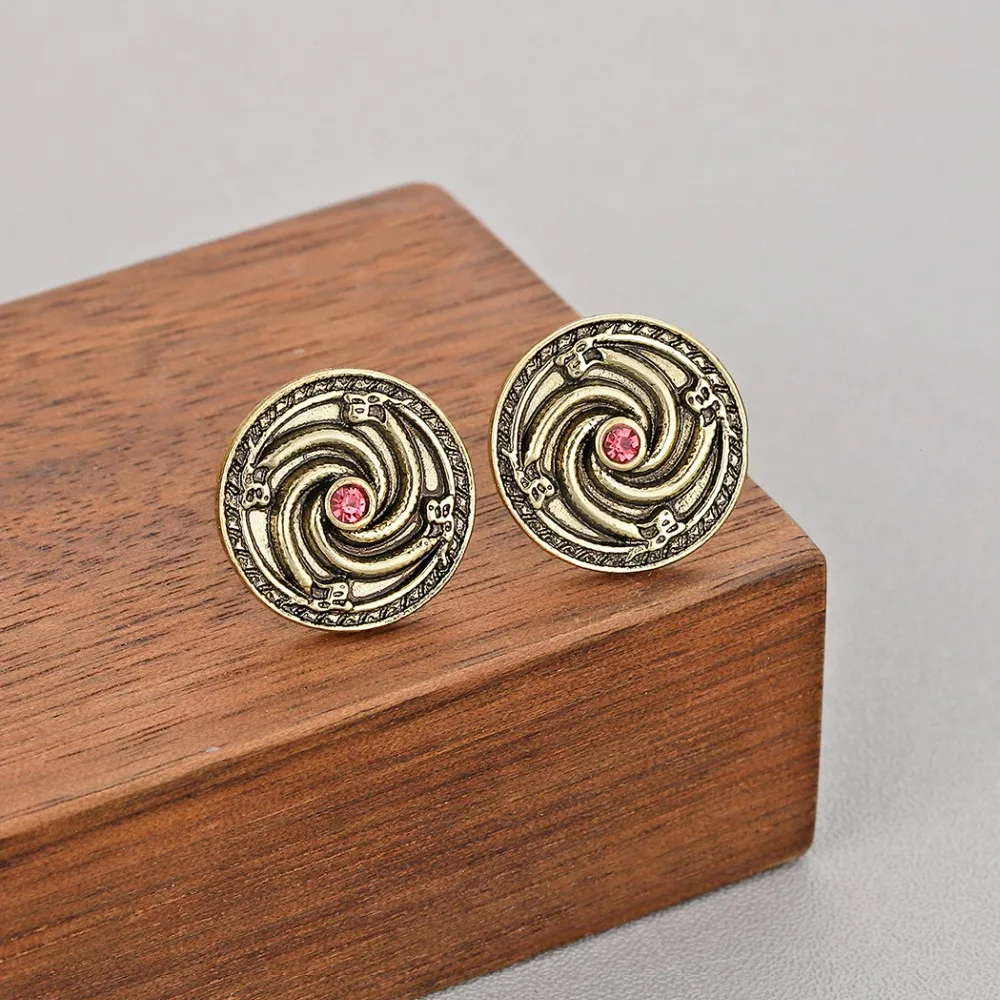 Женские серьги гвоздики CHENGXUN винтажные в стиле панк с изображением дракона