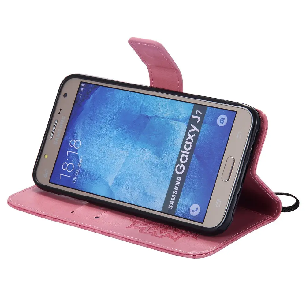 Чехол-книжка для samsung Galaxy J7 Neo J701 J701F/DS с бумажником из искусственной кожи SM-J701F/DS SM-J700M/DS SM-J701M чехол