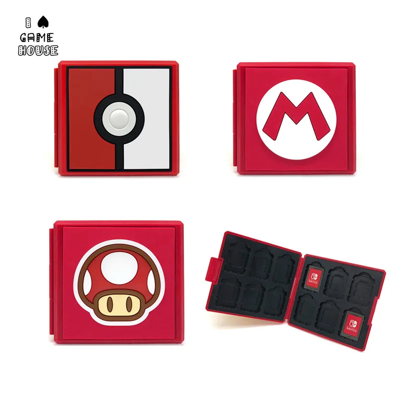 FoPcc 12in1 Shockproof NS Game Cards Case Hard Shell Card Slot for Nintendo Switch Games Storage | Электроника