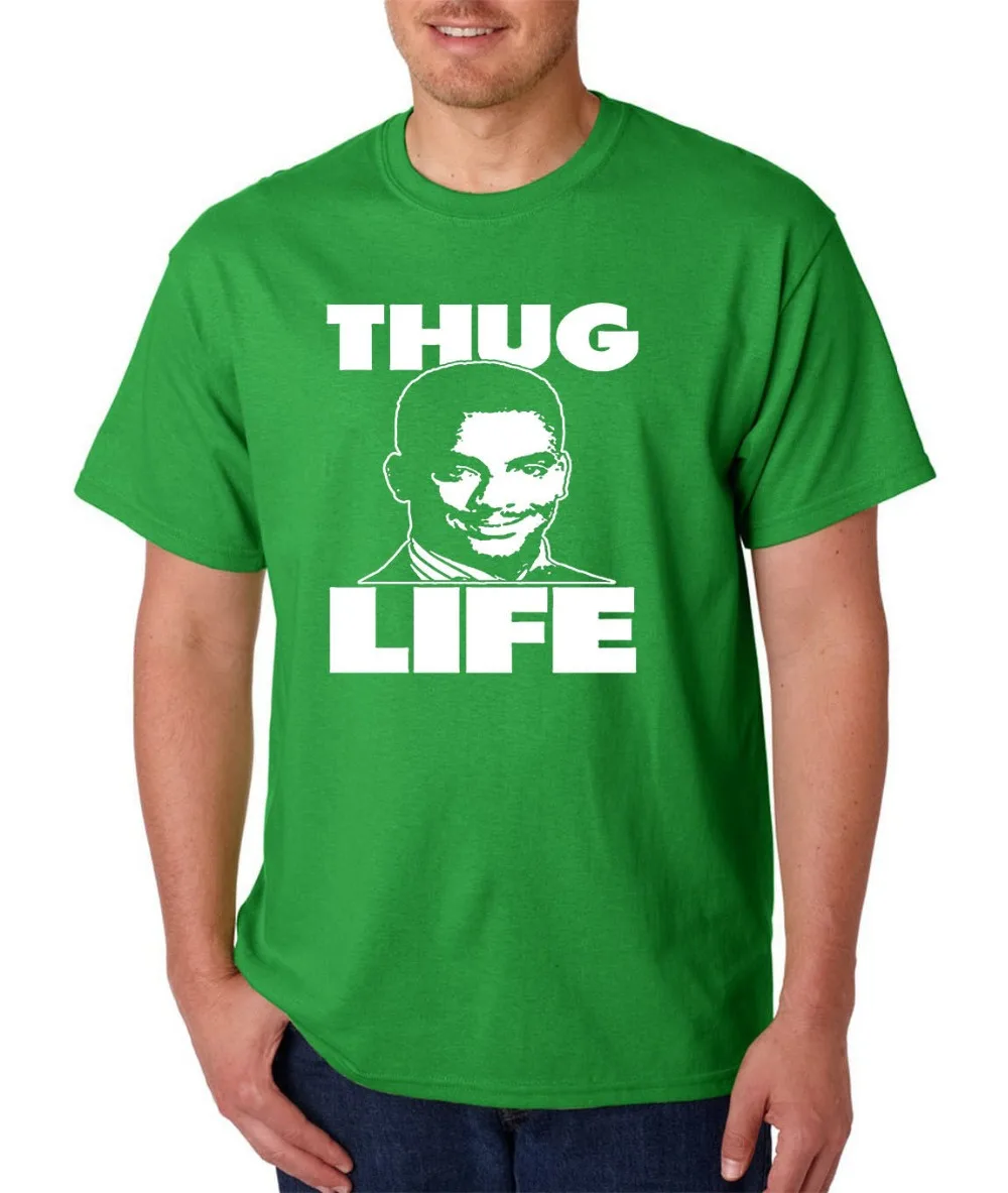 Мужская футболка в стиле хип-хоп Carlton Banks Thug Life хлопковая Футболка с принтом 3dtees 2019