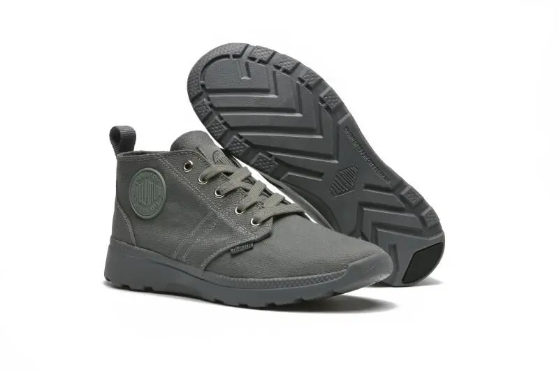 PALLADIUM Pampa/низкие ковбойские синие и Серые кроссовки на плоской подошве