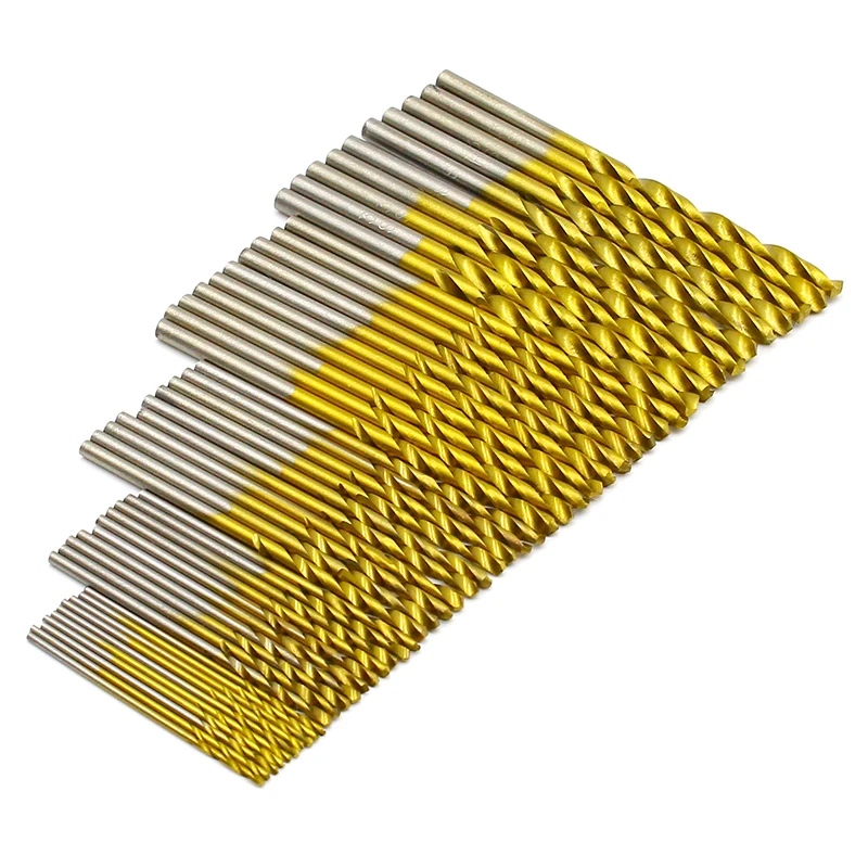 50 шт./компл. набор спиральных сверл пильный сверло из высокопрочной стали с