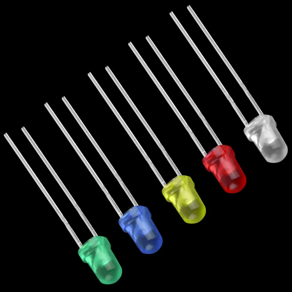 2017 новинка 100 шт./лот 3 мм RGB Led комплект смешанных цветов красный зеленый желтый