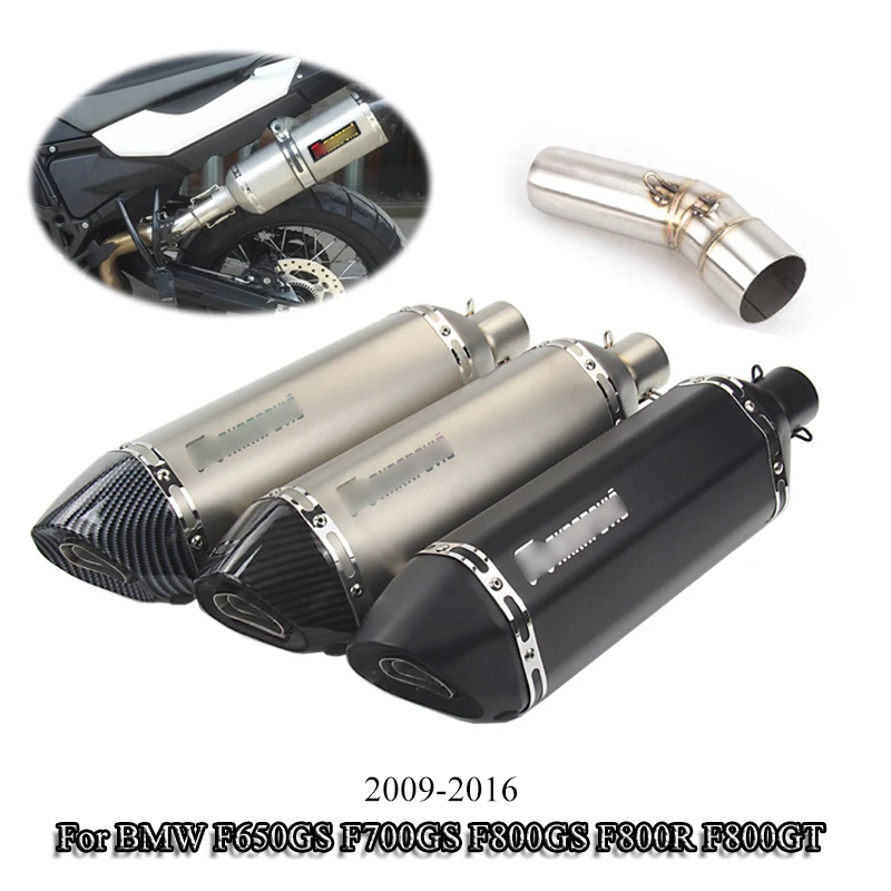 Выхлопная труба F650GS F700GS F800GT F800GS F800R выхлопная мотоцикла глушителя средней длины