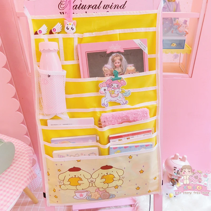 Многоцветный Мультяшные Сейлор Мун Хелло Китти моя мелодия Cinnamoroll pompomparin косметические сумки настенные подвесные органайзеры сумка для хранения косметики сумки - Цвет: Многоцветный