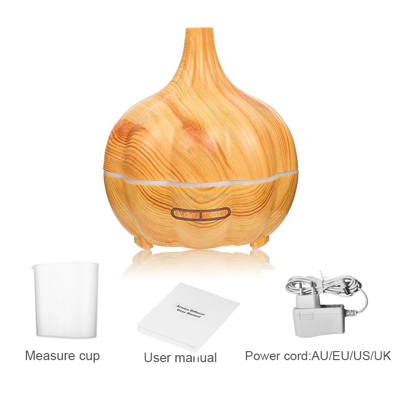 

Humidifier Electric Air Oil Diffuser Ultrasonic Humidifier With Led Lamp for Office Home Bedroom Living Room 400ml