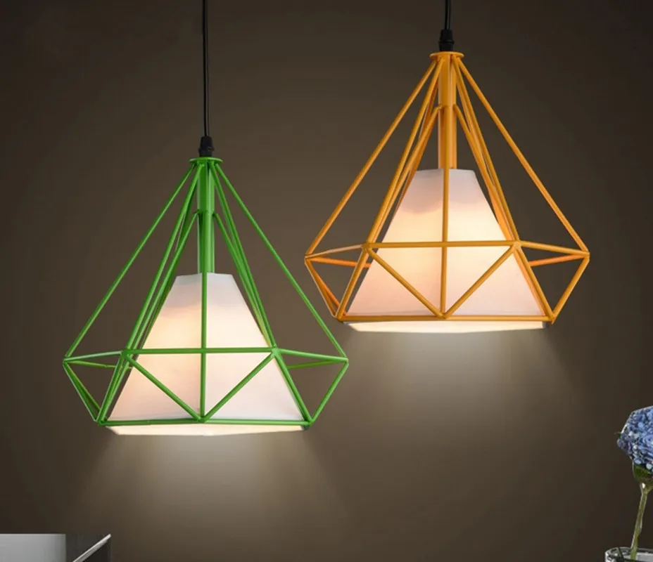 Современные подвесные светильники в виде птичьей клетки 6 цветов железная