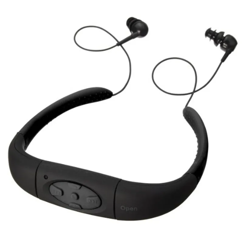 Ihens5 IPX8 водонепроницаемый 8 Гб подводный спорт MP3 музыкальный плеер шейные стерео