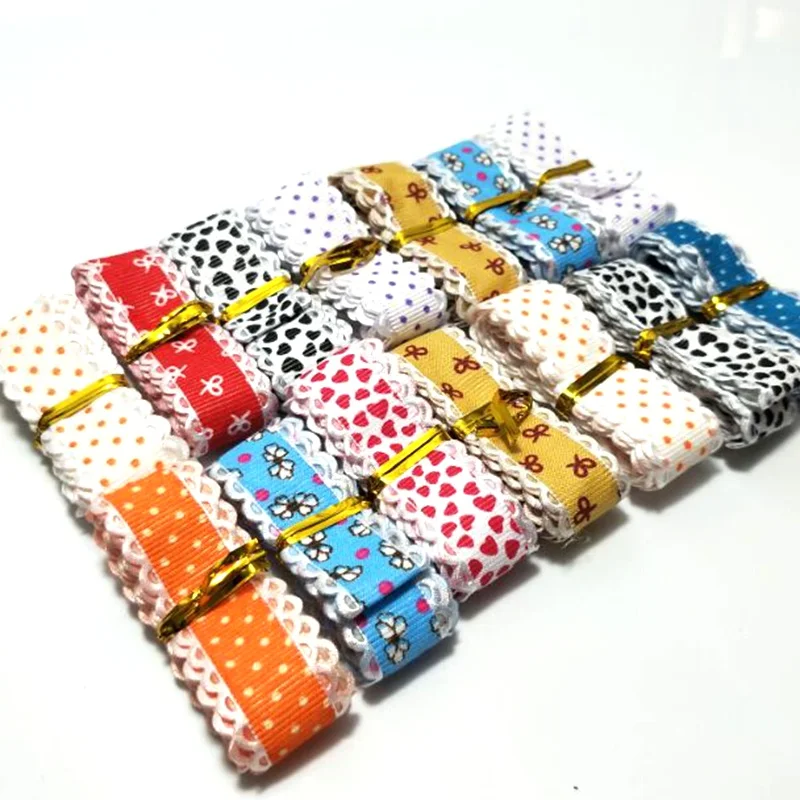 HANLV 18mm width printed ribbon DIY weaving mix styles wedding party decorations gift box packing belt 10 meters R227 | Дом и сад