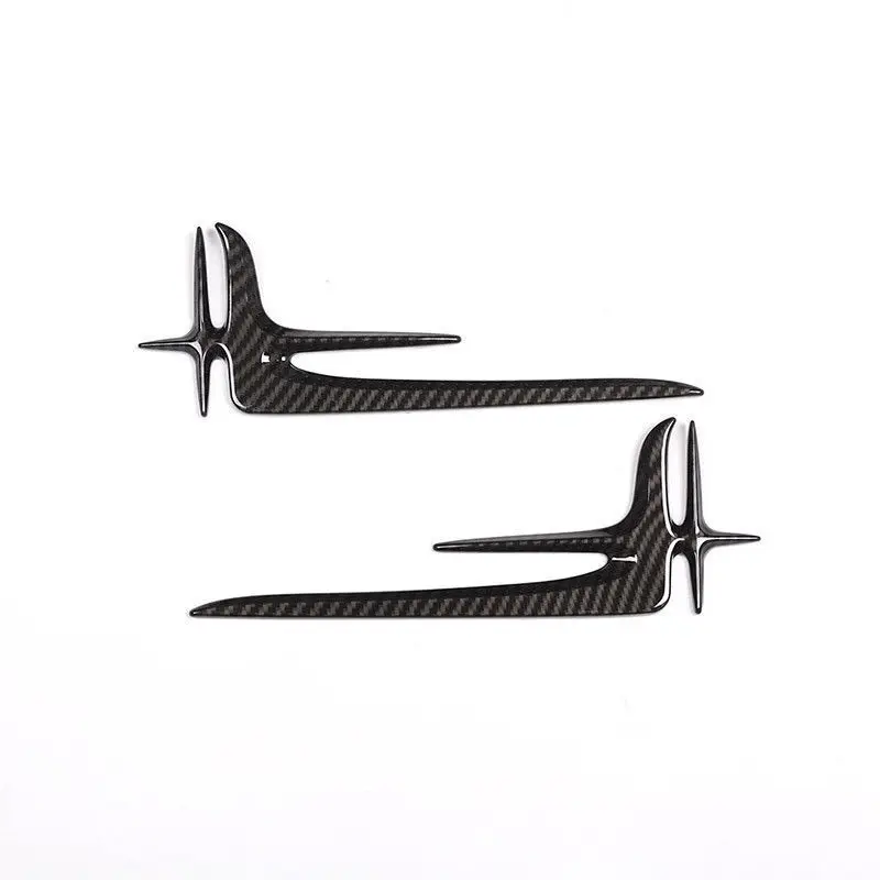 

1 Set=2 Pcs For Mercedes Benz E Class C Class Carbon Fiber Lengthened Standard Stickers Car Accessories