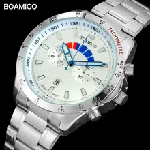 men watches top brand fashion quartz watch BOAMIGO casual steel auto date watches 2020 hot gift wristwatches relogio masculino