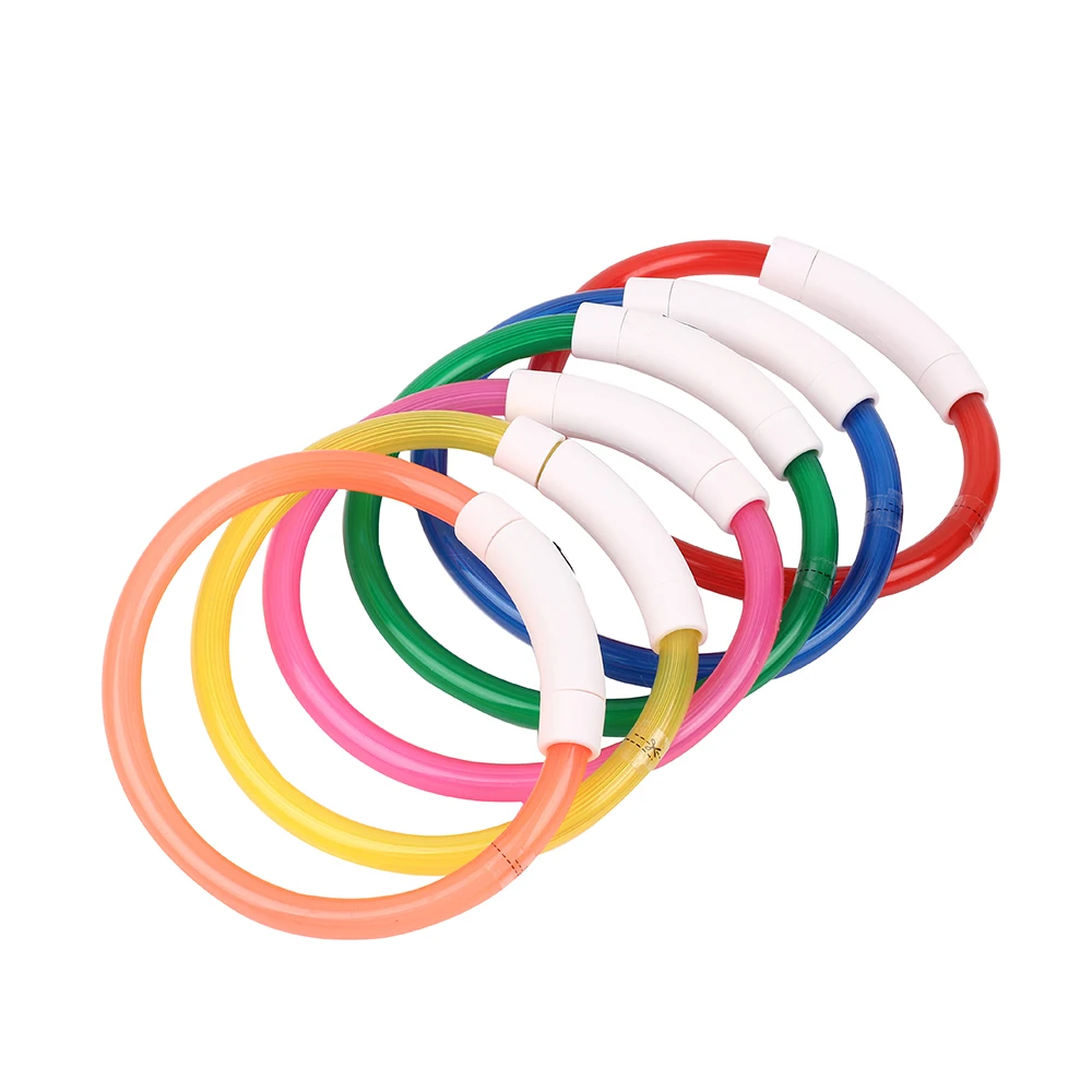 1 набор перезаряжаемых мигающих ночников Ошейников для собак с подвеской USB