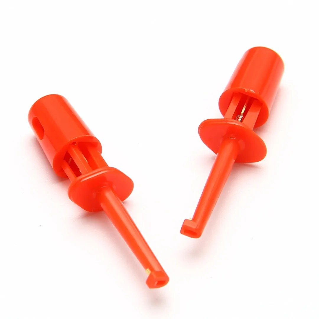 10 шт. мультиметр провод один тест крюк клип Электронный Мини зонд Набор для