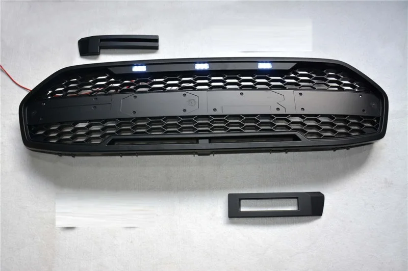 Собственный дизайн модифицированный Топ QUALIY 4LED гриль решетка матовый черный