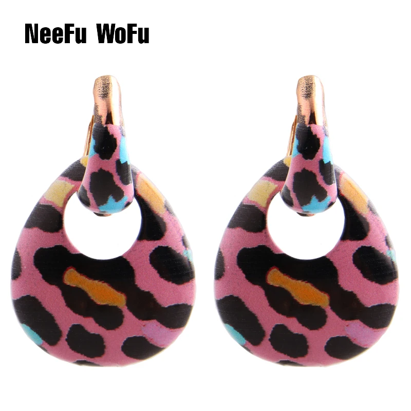 Крупные серьги с тигром в форме капли воды подвески из цинкового сплава