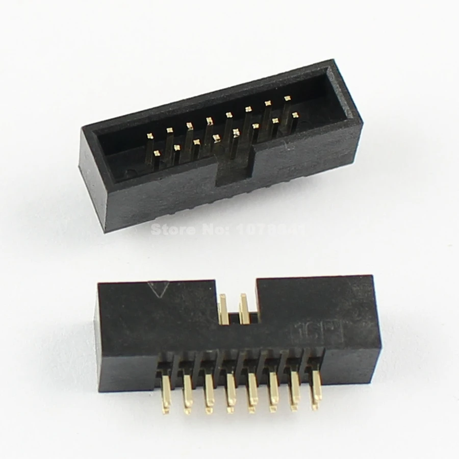 100 шт. 1 27 мм 2x8 Pin 16 DIP Штекерный кожух PCB Box Header IDC коннектор|connector idc|connector 1.27mmconnector pcb |