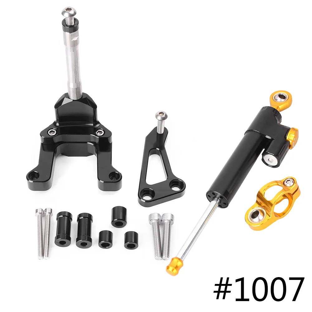 

For Yamaha M-SLAZ MSLAZ CNC Steering Damper Stabilizer w/ Bracket Set Saftety Control Anodized Aluminum Motorcycle Accessories