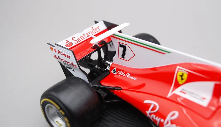 Гоночный автомобиль Bimei высокой 1:18 Ferrari SF70 H модель из сплава F1 KIMI Wattle 2017|Статуэтки