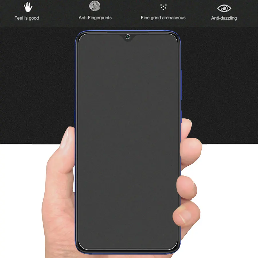2.5D 9H Matte Frosted Screen Protector Film Tempered Glass For Xiaomi Redmi K20 Note 7 6 Pro Pocophone F1 Mi 9 T 8 SE A2 Lite