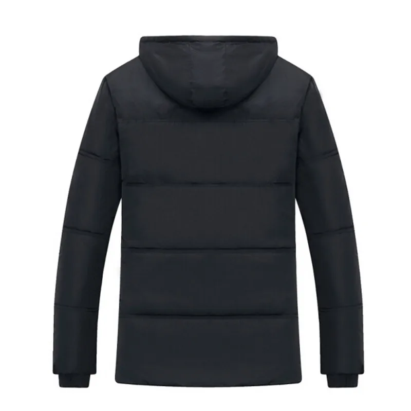Warm coat Winter jacket Men Big yards Add wool Hooded Loose Eiderdown cotton Detachable cap Promotion price BN1135 | Мужская одежда