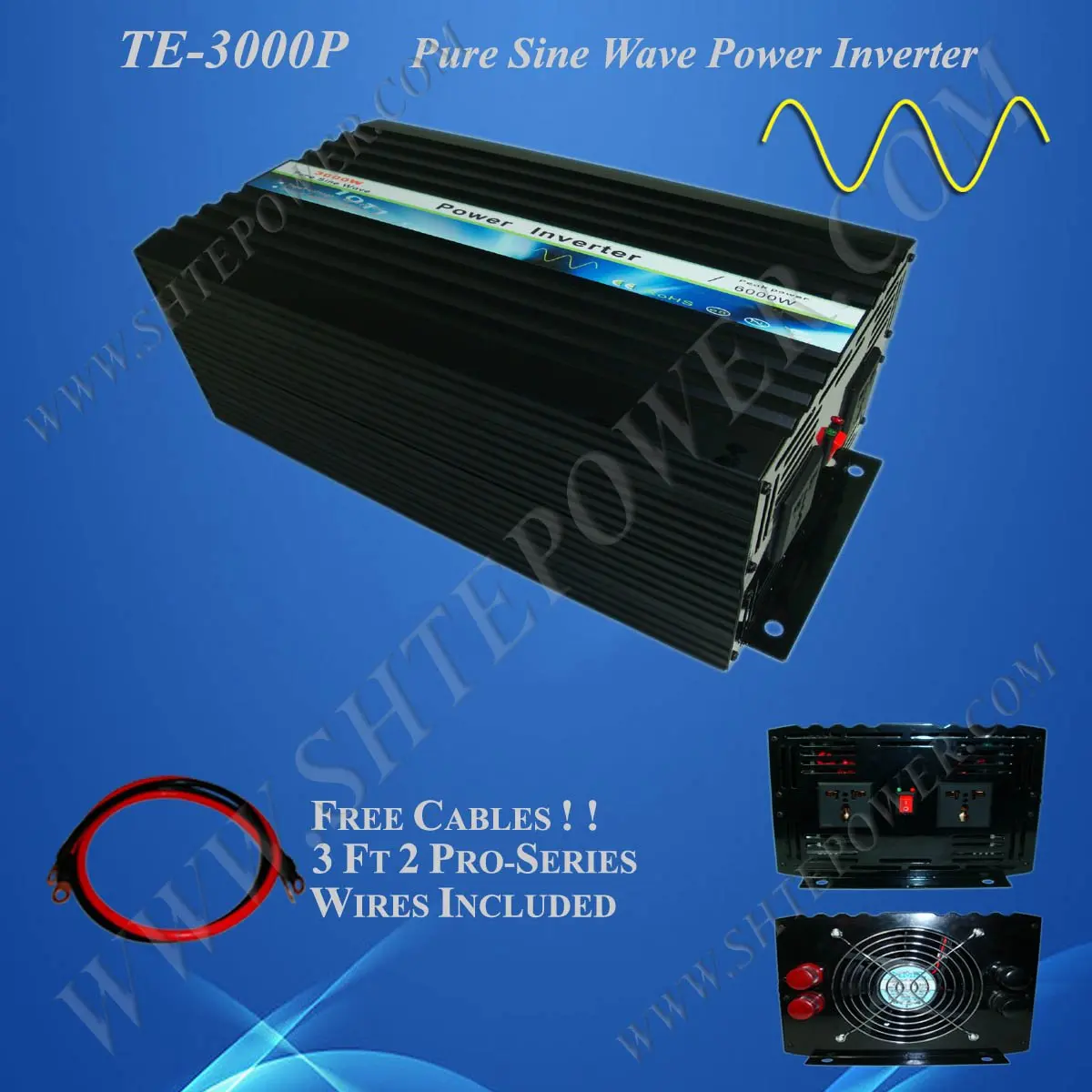 Инвертор электрической мощности 3000 Вт 12 В до 220 инвертор частоты 3 кВт|inverter car|inverter