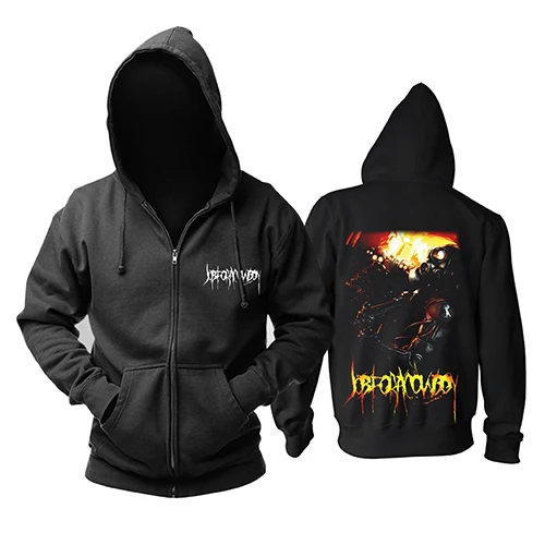 Bloodhoof Job for a Cowboy deathcore черного цвета в стиле «дэт-метал» мужской топ с капюшоном азиатского размера - Цвет: 3