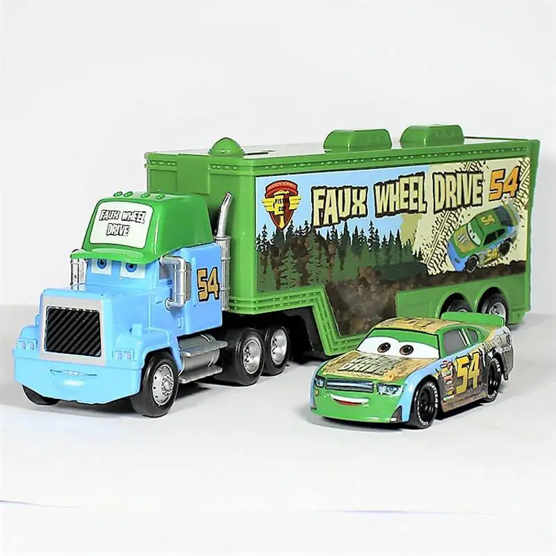 055 04 2pcs set 2 шт./компл. disney «Тачки» Lightning McQueen Джексон Storm Ramirez Мак дядя грузовик игрушечный автомобиль Фигурки игрушки для детей, авто, подарок - Цвет: 055 04 2pcs set