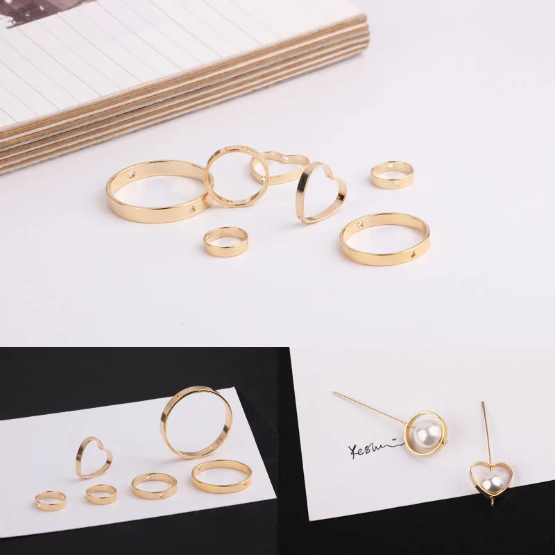 DIY серьги ювелирные изделия покрытые медью 18 К золотой цвет аксессуары