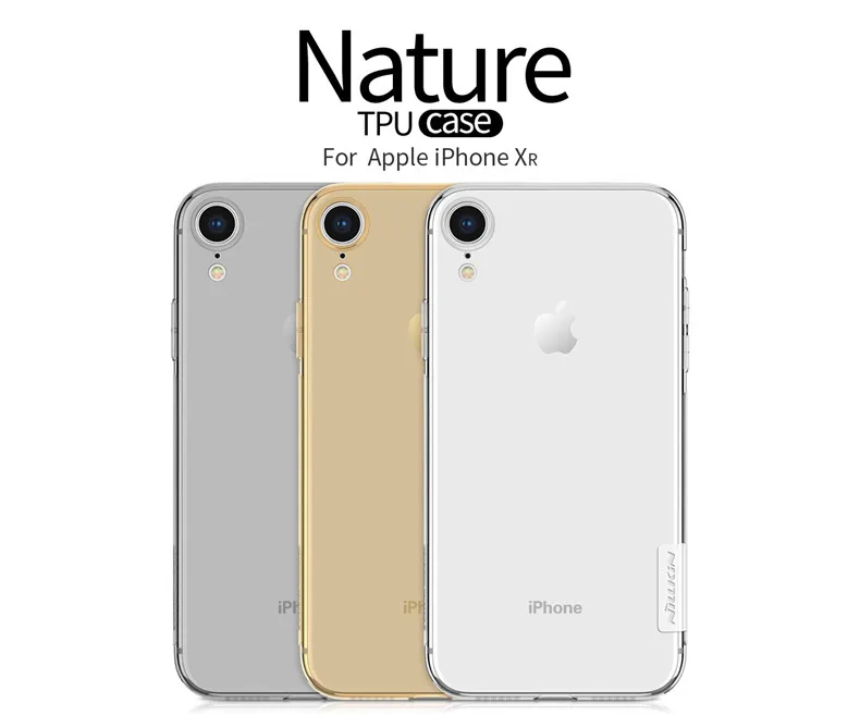 Nillkin Ультра тонкий силикон чехол для Apple iPhone XR задняя крышка оболочка для Apple iPhone XR TPU мягкие чехлы