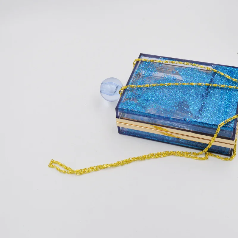 BELLA JOY женские клатчи флакон духов Форма Сумка прозрачная коробка Perspex женские сумки на плечо