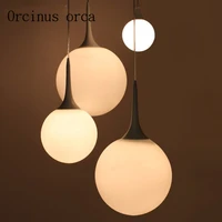 modern minimalist creative personalit glass chandeliers living room bedroom lights single head restaurant chandelier