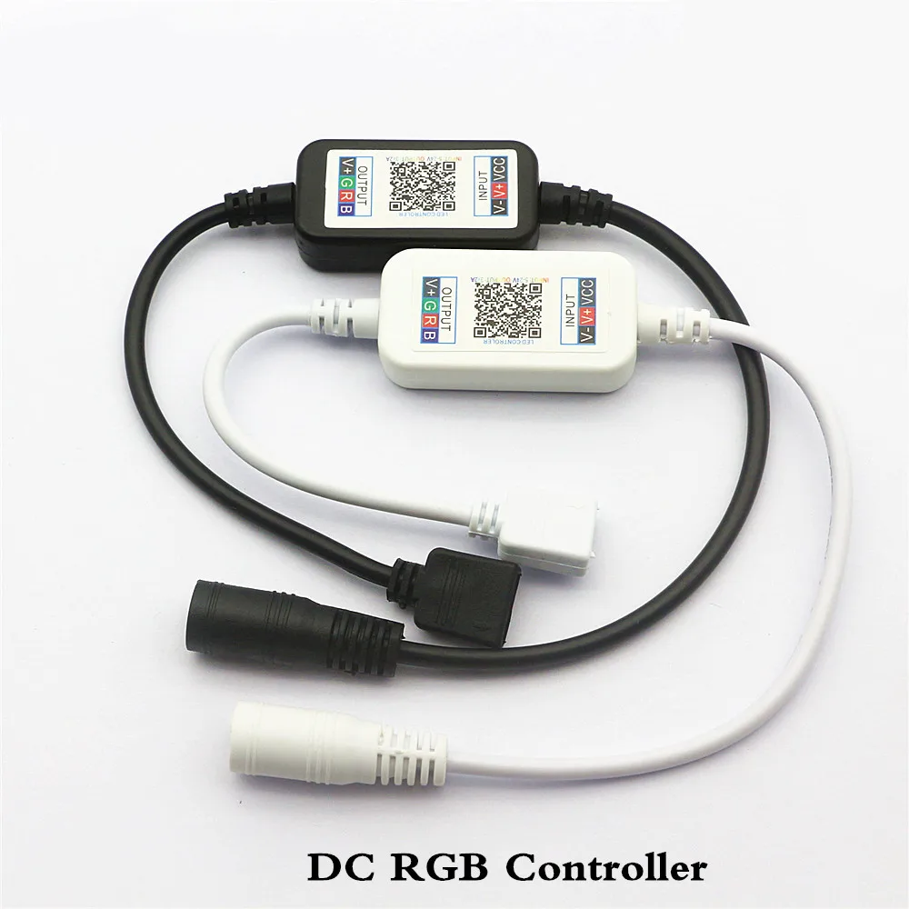 DC 5-24 в RGB светодиодный контроллер приложение Bluetooth RGB музыкальный контроллер для светодиодной ленты светильник 5050 4 Pin USB DC мини RGB контроллер