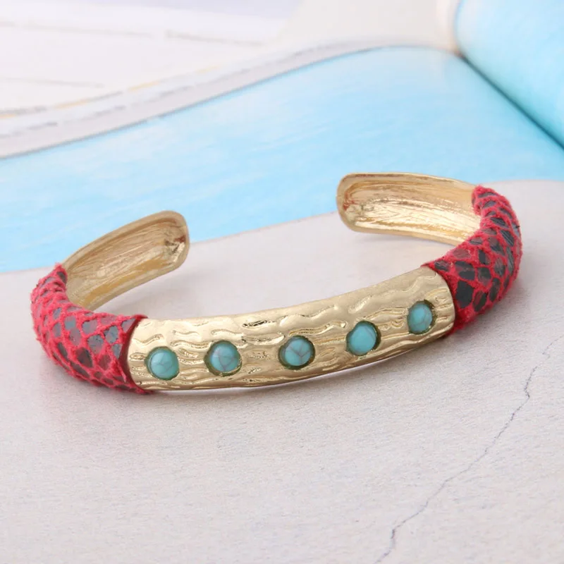 Женский кожаный браслет со змеиным плетением 2020|Браслеты с шармами| |