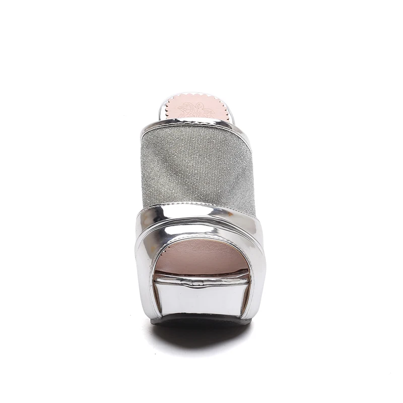 Женские мюли JK на платформе и высоком каблуке большие размеры 43|women slippers|slippers