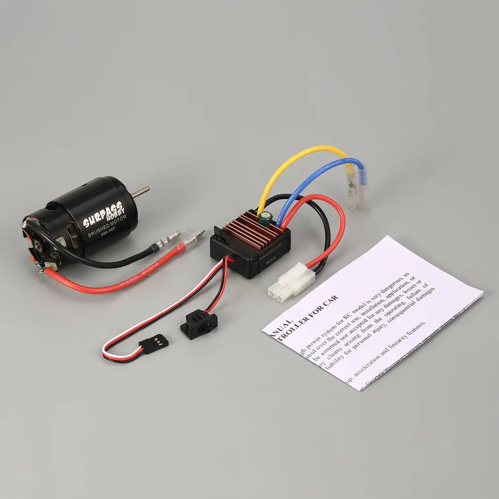 Surpass Hobby 550 27 T/35 T коллекторный мотор 60A ESC с 5 V/2A BEC для HSP HPI дистанционным