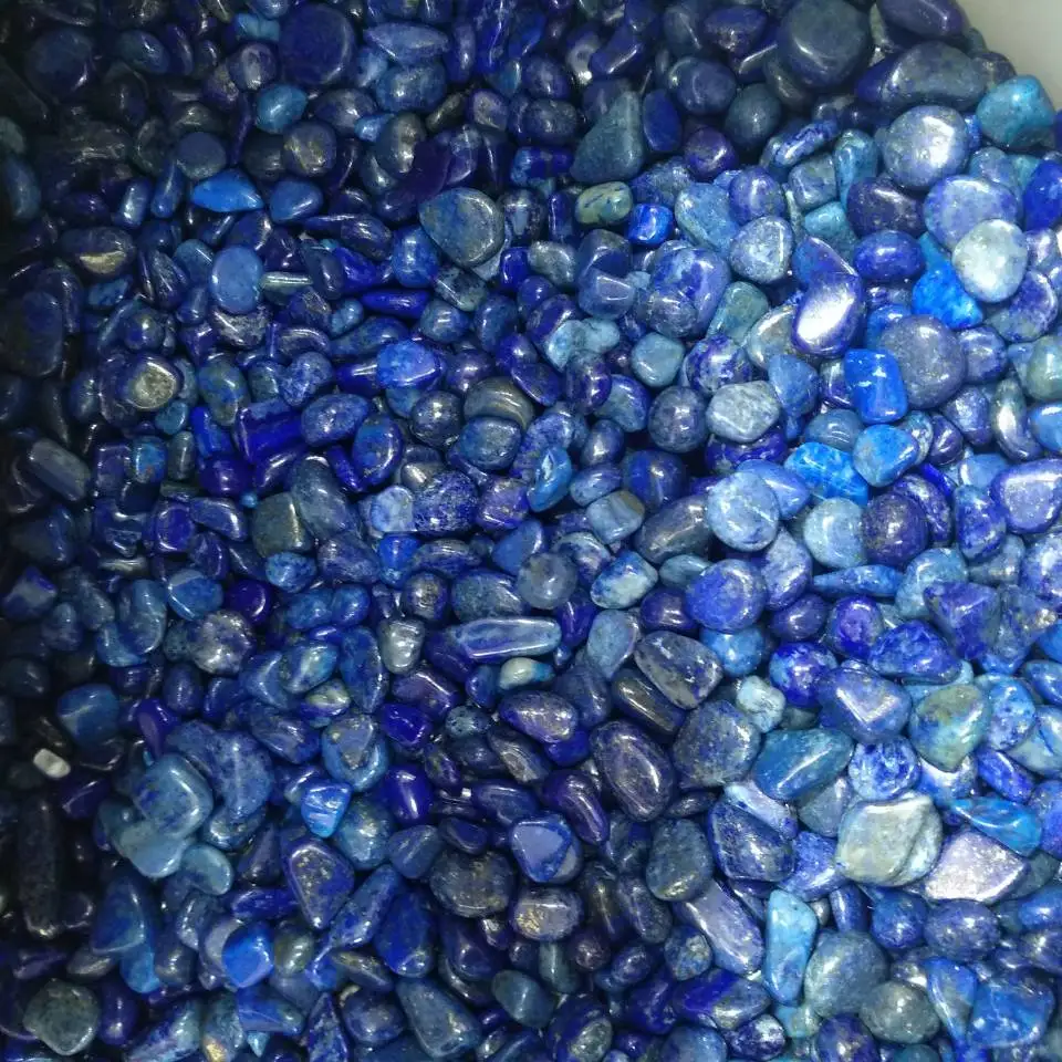 

100g natural blue lapis lazuli quartz crystal rough polished gravel specimen