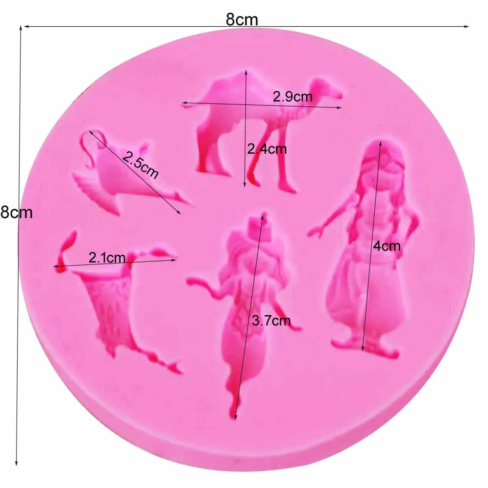 10 шт./компл. ковер принцесса девушка чайник в форме верблюда силиконовая форма