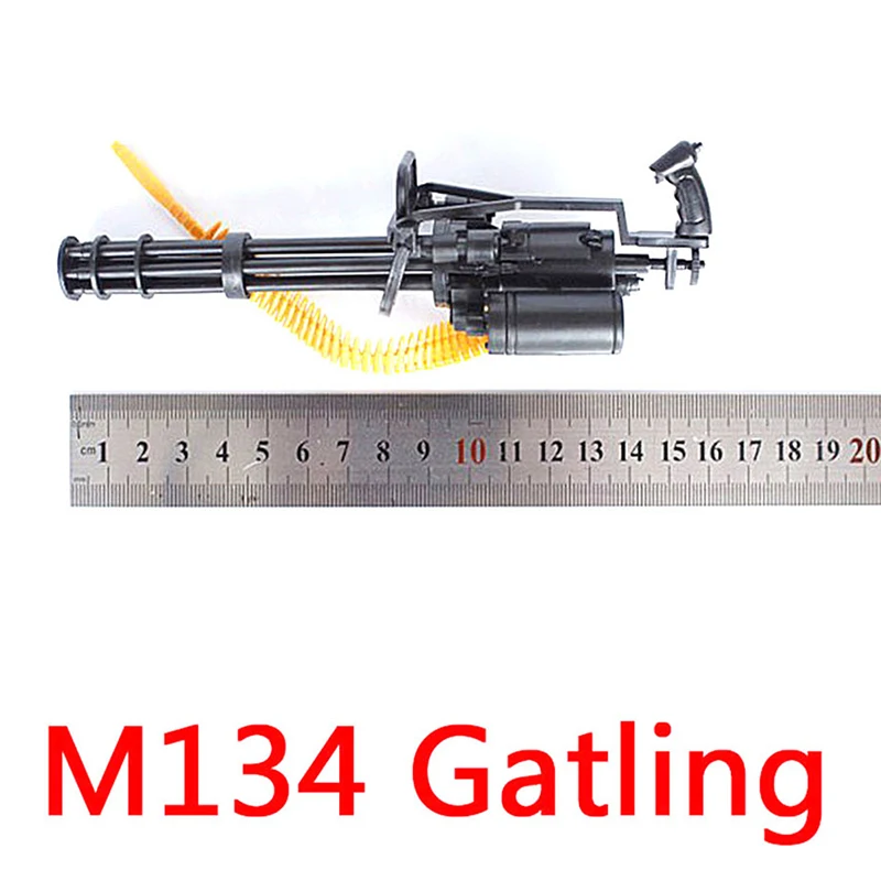 1/6 весы 12 дюймовые фигурки M134 Gatling Minigun Terminator T800 тяжелые пулеметные пистолеты +