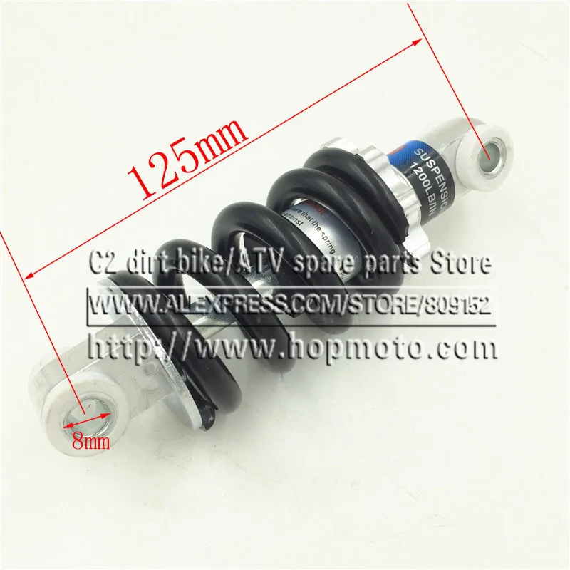Задняя подвеска для квадроцикла 125 мм 150 190 1200LB 47cc 49CC super Minimoto Mini|dirt bike rear shock|quad