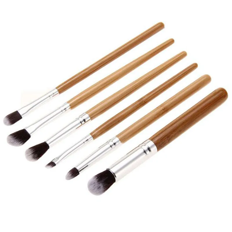 6 шт. кисти для макияжа с бамбуковой ручкой | Красота и здоровье