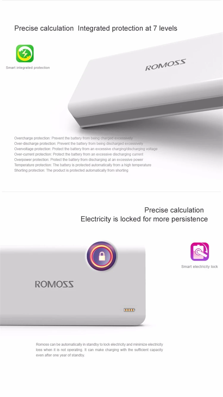 ROMOSS Sense 9 power Bank 25000mAh power bank 3 USB выход портативное зарядное устройство Внешняя резервная мощность для iPhone и samsung