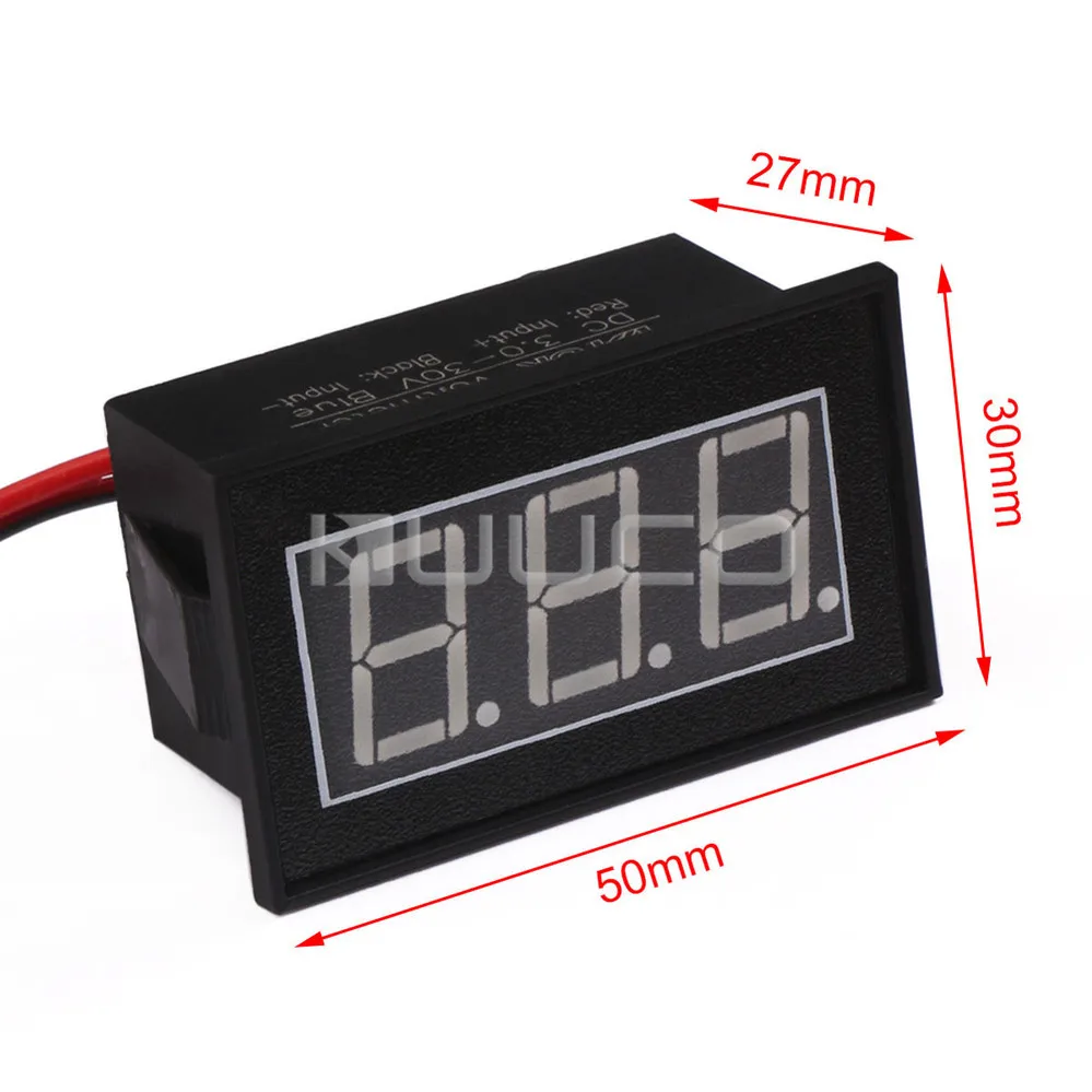 DC 4 5 ~ 30V синий светодиодный дисплей монитор напряжения 12V 24V Цифровой вольтметр