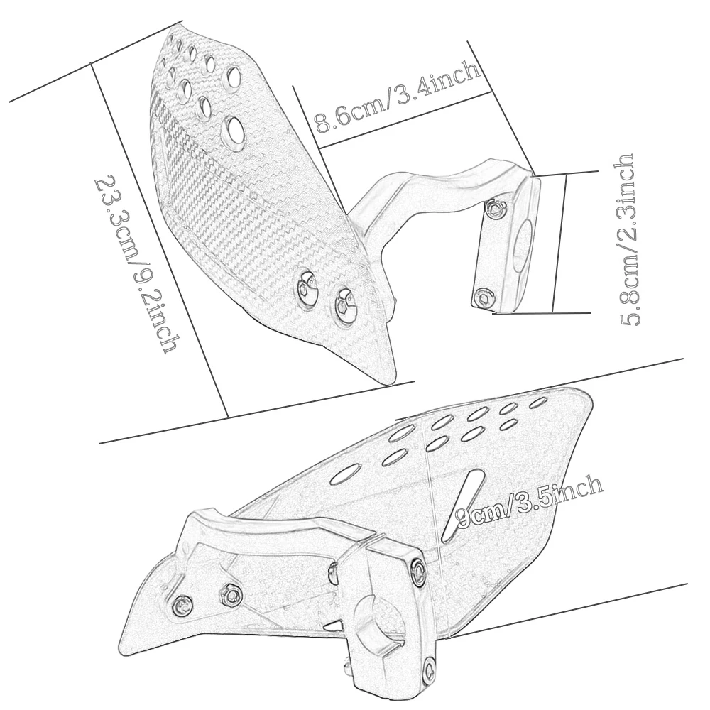 Защита для рук мотоцикла 1 пара защита руля скутера ветрозащитная накладка -